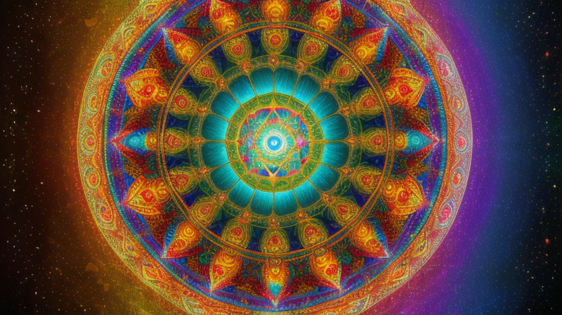 Mystical inner child healing symbols