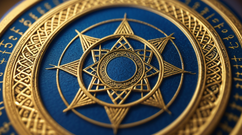 close up of dream journal with mystical symbols and writing